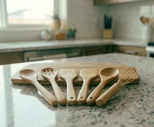 Wooden Kitchen Spoon Set photo 2